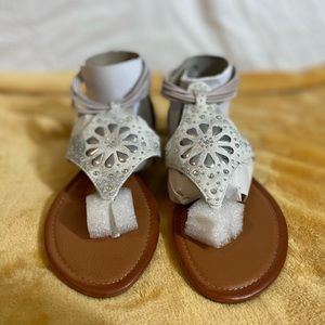 Gem Sparkly Sandals Never Worn